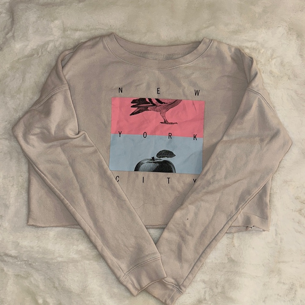 Aeropostale cropped New York City sweater